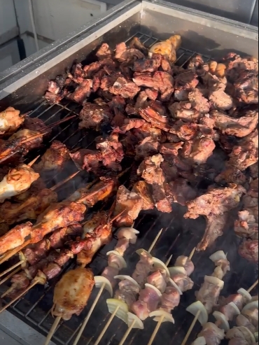 Brochettes sur le grill